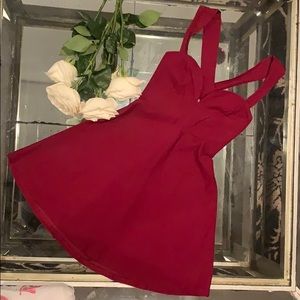 Tobi Red strappy Cocktail dress